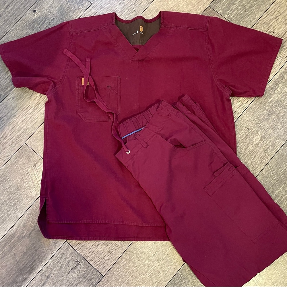 Burgundy Scrub Uniform Set